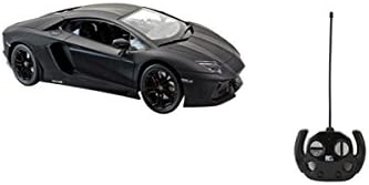 XTR Toys Showcase Select Matte Black Radio Control R/C Lamborghini Aventador Models Car Vehicle Hobby Full Function Electric 1:14 Scale Ready to Run RTR 40MHz