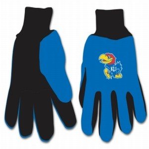 Kansas Jayhawks Two Tone Gloves