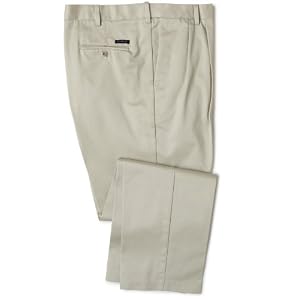 Dockers Mens Signature Khaki Big and Tall Pleated Pant