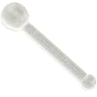 Acrylic Nose Retainer: 18g 1/4" Clear