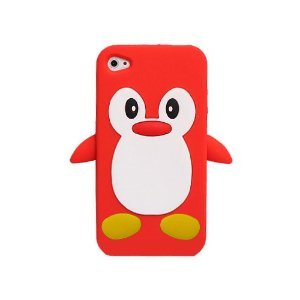 a red penguin