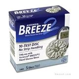 Ascensia Breeze2 Diabetic Test Strips-50 Ct.