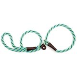 Mendota Dog Products British Style Slip Leash, 1/2-Inch by 4-Feet, Diamond Amethyst Purple/Silver