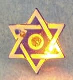 Star of David Flashing Magnetic Pin
