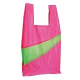 ザ・ニューショッピングバッグ byスーザンベル PINK&times;FL.GREEN Lサイズ エコバッグ