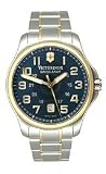 Victorinox Swiss Army Officer's Two-Tone Bracelet Blue Dial Men's Watch #241363