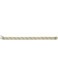 8mm 14k Panther Style Bracelet 7"