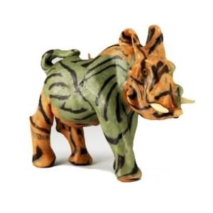 Imported African Handmade Warthog Safari Animal Candle, medium