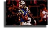 Completely Handpainted American Football Sport Painting, Custom Order FL4318, Oil on Canvas, with Option to Paint Jerry, Brett & Co. from Any Other Favorite Photograph or Picture, Unframed, Size 24" x 36" inch