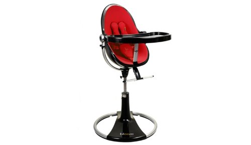 bloom Hochstuhl fresco loft black mit Sitzbezug rock red Kollektion 2011