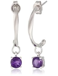 Sterling Silver Sky Drop J-Hoop Earrings