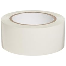 Brady 108' Length, 2" Width, B-725 Vinyl Tape, White Color Aisle Marking Tape
