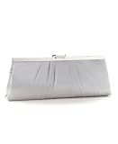 Jessica McClintock Handbag, Satin Frame Clutch