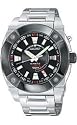 Seiko Men's Kinectic GMT Silver-Tone Watch #SUN005