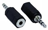 Produkt-Bild: Klinken-Adapter, Klinken-Stecker 3,5mm Stereo -> Klinken-Kupplung 3,5mm Mono