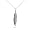 Eve's Addiction Navajo Style Sterling Silver Feather Pendant, 18 inches