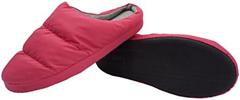 Deecoo Premium Cotton Warm Indoor House Winter Slipper (6-7 B(M) US, B:Rose Red)