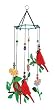 Sunset Vista Birds Of A Feather Cardinal Wind Chime, 12-Inch Long