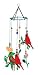 Sunset Vista Birds Of A Feather Cardinal Wind Chime, 12-Inch Long