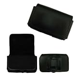 Premium Horizontal Leather Carrying Case Pouch for Apple iPhone 3G, 3G S / Blackberry 8300, 8310, 8330, 8350I, 8800, 8830, 9000, 9500, 9530 (Storm), 9630 (Tour) / HTC DASH, Dash 3G, S511 (SNAP), XV6175 (OZONE) / Samsung i617, i907 Epix, Eternity A867, Blast T729 / Motorola Renegae V950 / Huawei TAP U7519 / LG Incite CT810, Dare VX9700, enV 2 VX9100