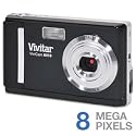 Vivitar ViviCam 8018 - Digital camera - compact - 8.1 Mpix - supported memory: SD, SDHC - pink