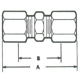 Buy Anderson Fittings AB62A-1010PBF Yellow Brass Compression Union 5 8x5 8 - (Pack of... by Anderson Fittings now!