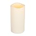 Everlasting Glow Indoor Outdoor Flameless Candle with Timer, Bisque, 9-Inch Tall by 4-1/2-Inch Diameter