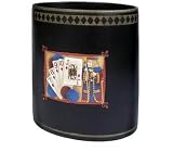 POKER face card game bathroom WASTEBASKET trash can
