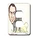 Londons Times Funny Panel Hollywood Cartoons - Chow Bela Lugosi - Light Switch Covers - 2 plug outlet cover Image