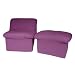 Cloud Chair and Ottoman- Purple Canvas