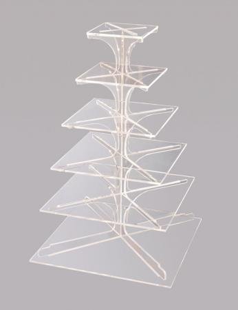 6 Tier Square Cup Cake Stand