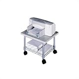 Safco® Underdesk Mobile Printer/Fax Stand, 19 x 16 x 13-1/2, Black