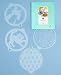 MARTHA STEWART 4-Piece Cake Stencils, Scaredy Cat, Spiders, Spiderweb, Witch