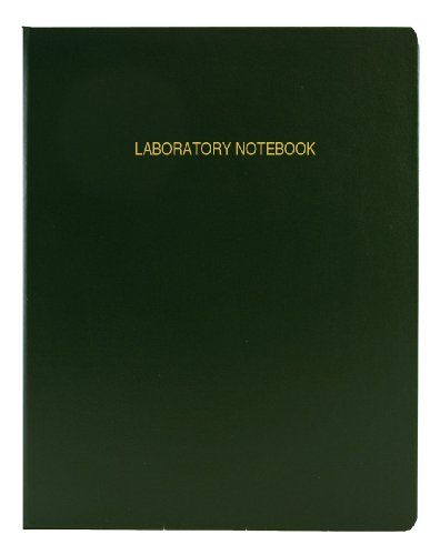 BookFactoryÂ® Economy Green Lab Notebook - 168 Pages (Grid Format), 8 7/8" x 11 1/4", Flexible Green Cover Laboratory Notebook (E-LIRPE-168-LGR-A-LGT1)