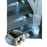 Solar Lights Driveway or Pathway Marker - Set of 4 (Aluminum) (1.25