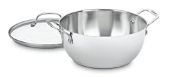 Cuisinart 755-26GD Chef's Classic Stainless Steel 5-1/2-Quart Multi-Purpose Pot with Glass Cover