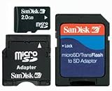 Sandisk microSD 2GB モバイルメモリーキット SDSDQ-2048-S11MK 2種類アダプター付属