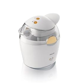 Philips-HR2305/55-Sorbetière Duo Blanc/Orange