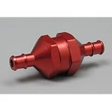 Du-Bro 834 Red In Line Fuel Filter With Plug by Du-Bro Products