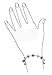 Gem Avenue Adjustable 7 to 8 inch Bracelet with .925 Silver and Austrian Crystals Multicolor