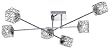 Trio Leuchten Deckenleuchte in Chrom mit Aluminium/Drahtgeflecht, inklusiv 6 x G9 28W, �: 88cm, H�he: 20 cm 614610606