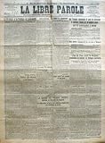 LIBRE PAROLE (LA) du 11/05/1918 - LA STRATEGIE ET LA TACTIQUE DE LUDENDORFF - LUTTE A NOYON - LES DELEGUES AMERICAINS - FONK ABAT SIX AVIONS EN UN JOUR - LA BANDE DU BONET ROUGE EN CONSEIL DE GUERRE.