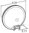 Truck-Lite LED Model 44 Lamp, clear 44207C