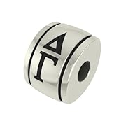 Delta Gamma Barrel Sorority Bead Fits Most Pandora Style Bracelets Including Pandora Chamilia Biagi Zable Troll and More. High Quality Bead in Stock for Immediate Shipping