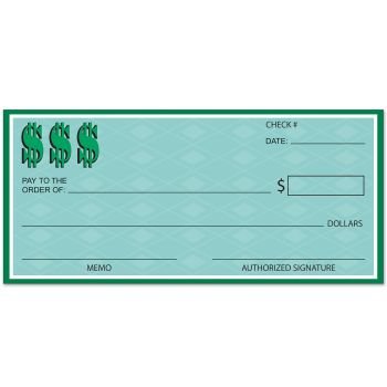 Beistle-54219-Winners-Check-1214-by-2634Inch