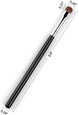 Eyeshadow Brush: Short Shader Eye Makeup Brush with dense pony hair to Precision smudge the lower lash line - K253