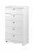 Nexera 310503 Dixie Five Drawer Chest Dresser, White