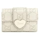 グッチ(GUCCI) GUCCI(グッチ) 203551-AA61G-9022 6連キーケース 型押レザー アイボリー