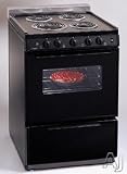 Premier : ECK3XOB Electric Range Standard Clean Oven : Black on Black