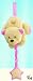 Toys : Russ Berrie  Cozy Cuddles Musical Pulldown Pink Bear